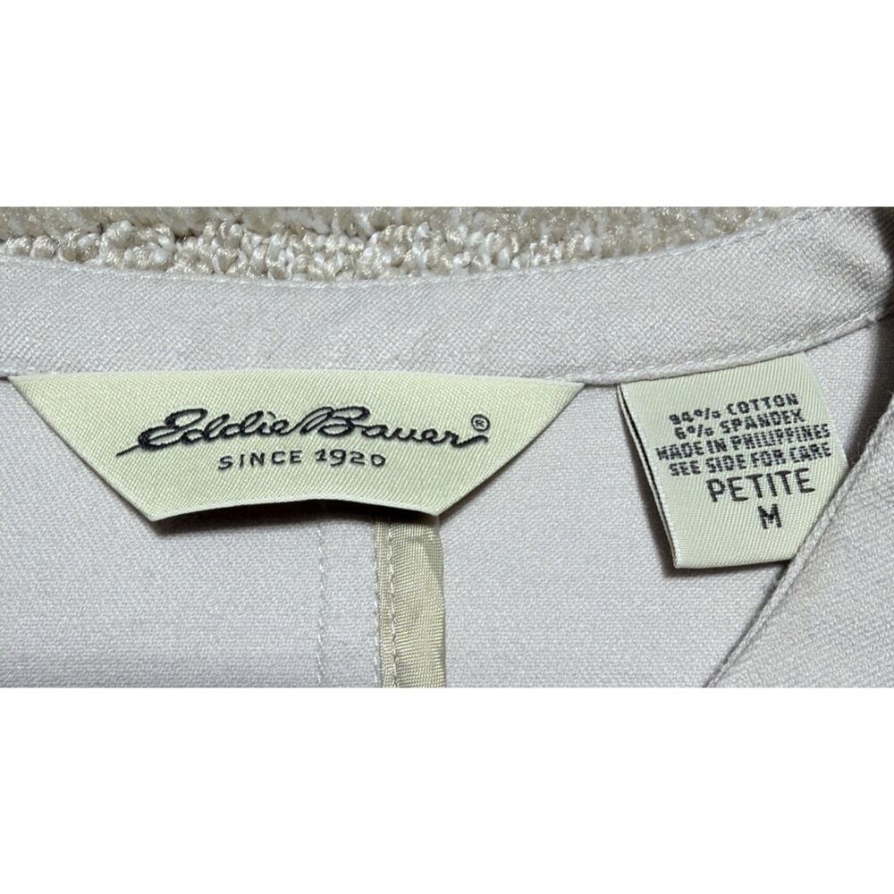 Eddie Bauer Womens Casual Taupe Jacket And Pants 2 Piece Outfits Set Size M Pet - Picture 7 of 15